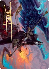 Eradicator Valkyrie Art Card (Gold-Stamped Signature) [Kaldheim Art Series] | Good Games Cannington