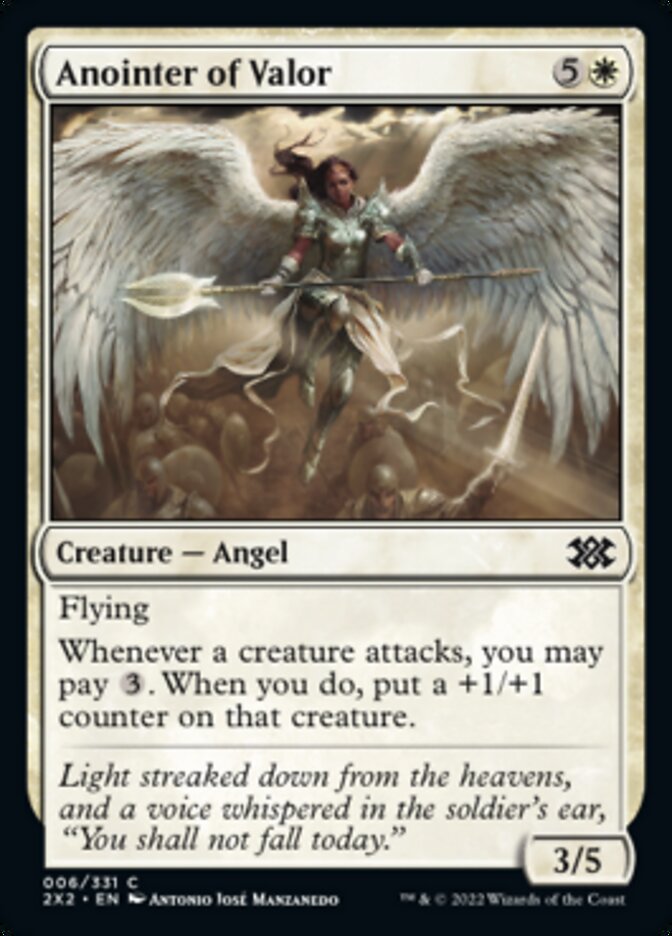 Anointer of Valor [Double Masters 2022] | Good Games Cannington