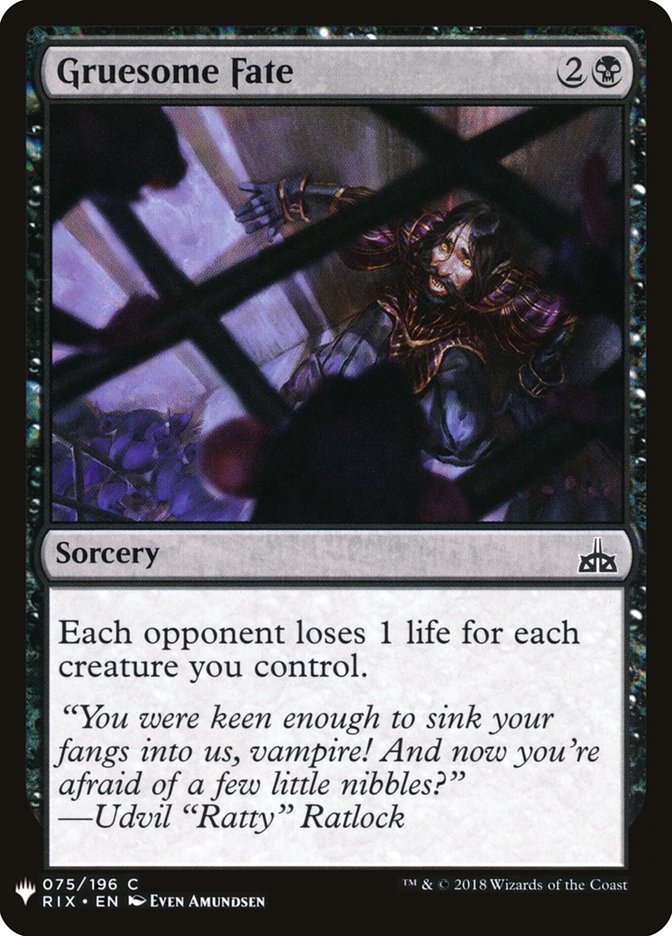 Gruesome Fate [Mystery Booster] | Good Games Cannington