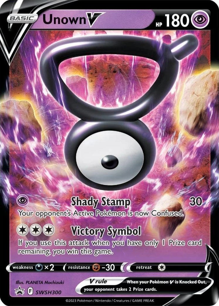 Unown V (SWSH300) [Sword & Shield: Black Star Promos] | Good Games Cannington
