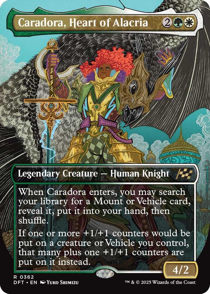 Caradora, Heart of Alacria 362/291 (Aetherdrift)  - Borderless | Good Games Cannington
