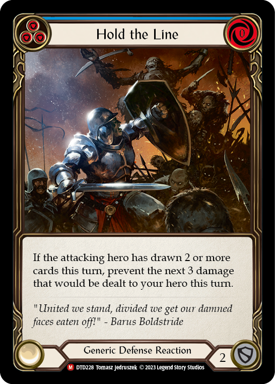 Hold the Line [DTD228] (Dusk Till Dawn)  Rainbow Foil | Good Games Cannington