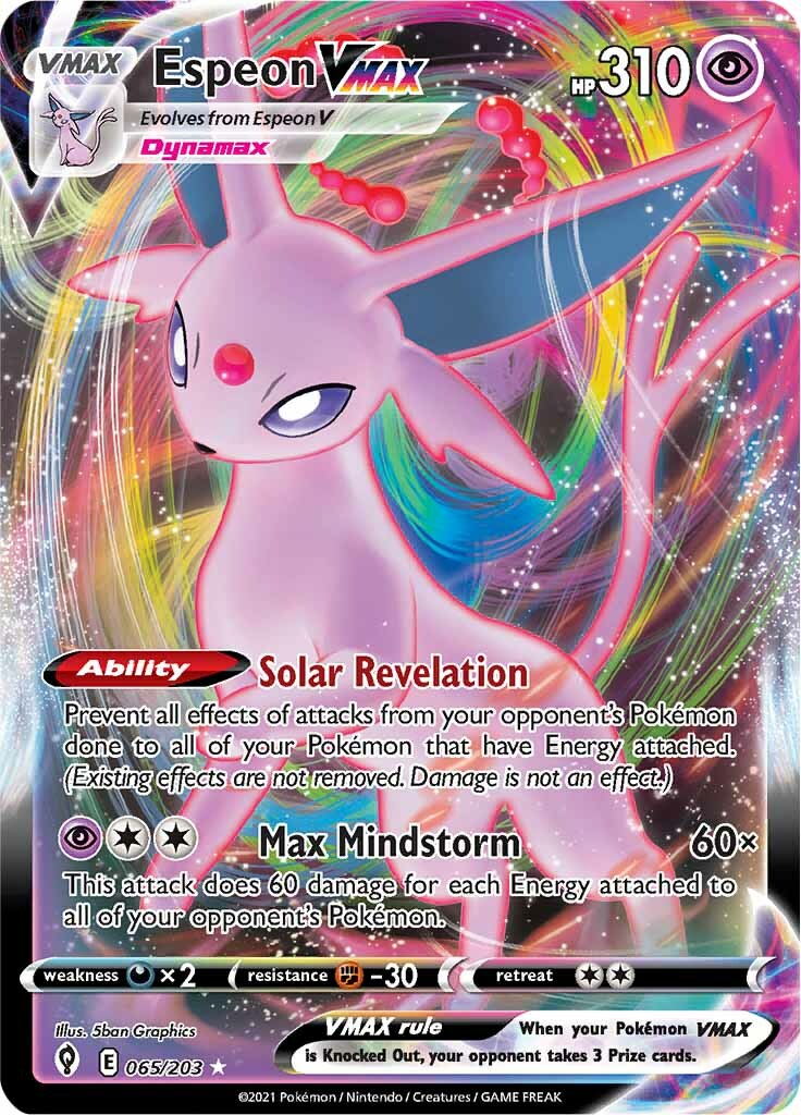Espeon VMAX (065/203) [Sword & Shield: Evolving Skies] | Good Games Cannington