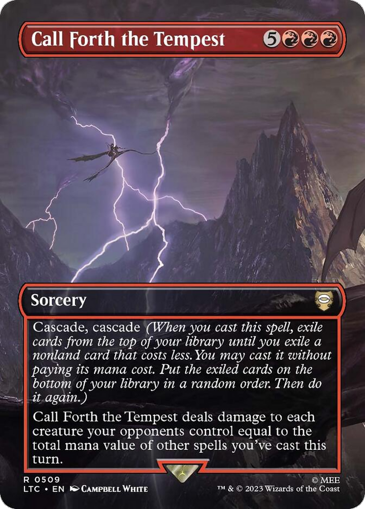 Call Forth the Tempest (Borderless) [The Lord of the Rings: Tales of Middle-Earth Commander] | Good Games Cannington
