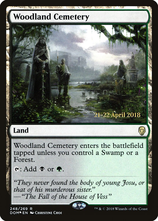 Woodland Cemetery [Dominaria Prerelease Promos] | Good Games Cannington