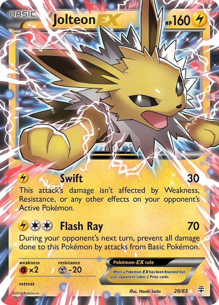 Jolteon EX 28/83 (Generations)  - Holofoil | Good Games Cannington