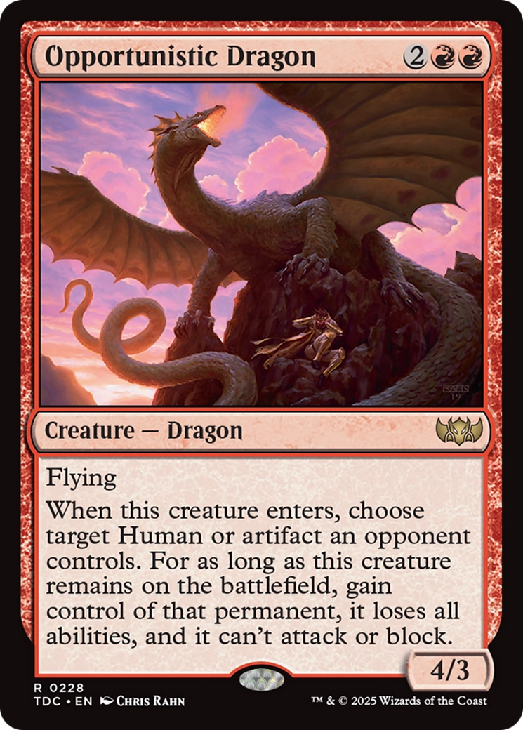 Opportunistic Dragon [Tarkir: Dragonstorm Commander] | Good Games Cannington