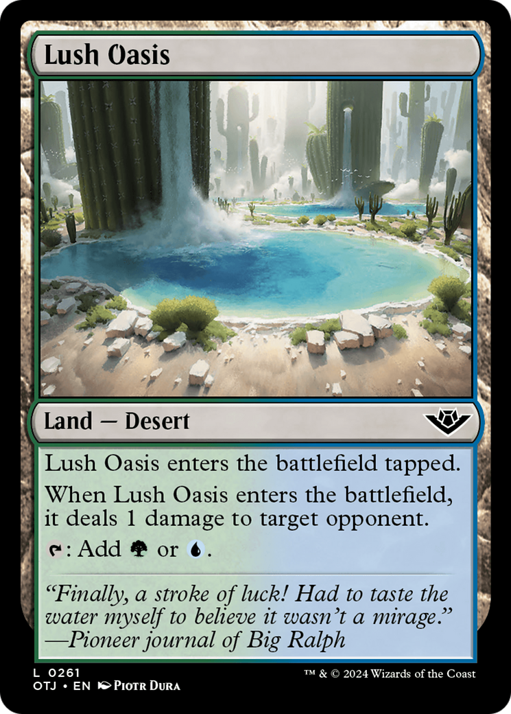 Lush Oasis [Outlaws of Thunder Junction] | Good Games Cannington