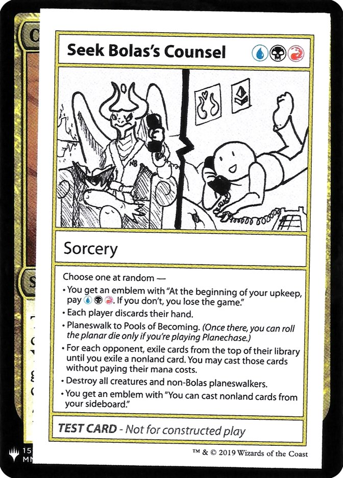 Seek Bolas's Counsel [Mystery Booster Playtest Cards] | Good Games Cannington