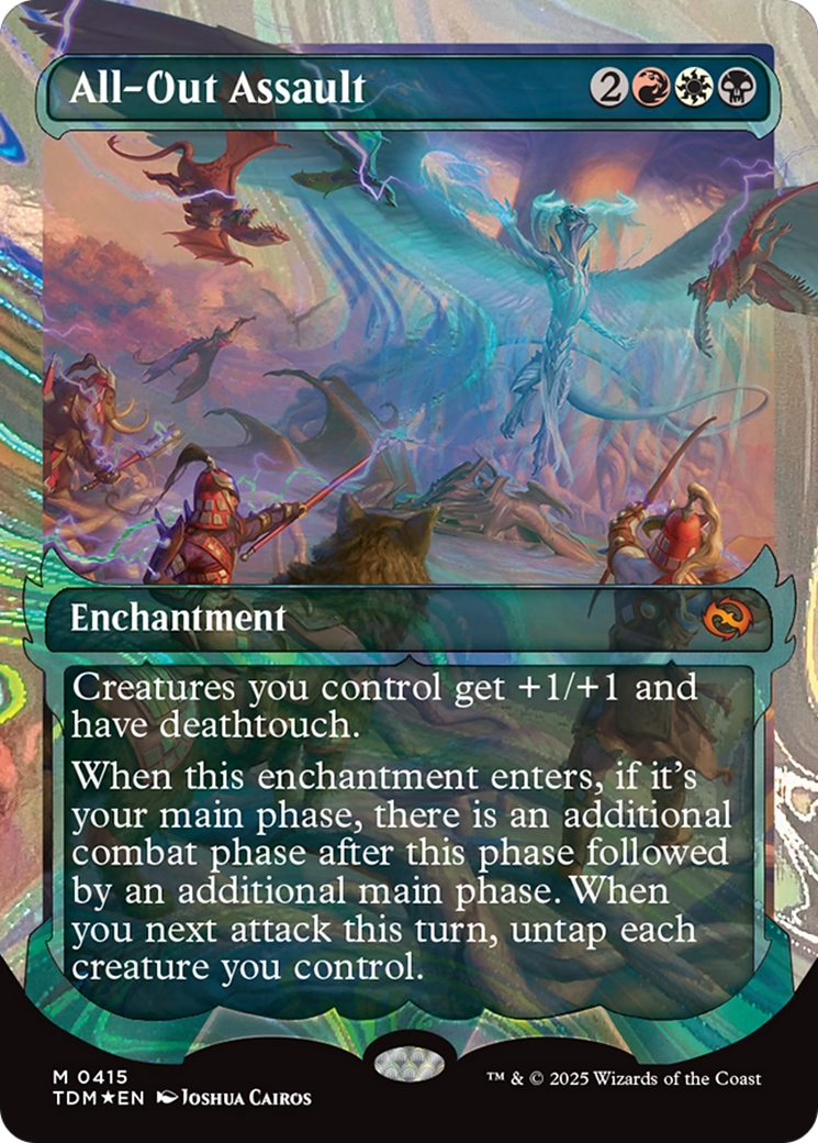 All-Out Assault (Showcase) (Halo Foil) [Tarkir: Dragonstorm] | Good Games Cannington
