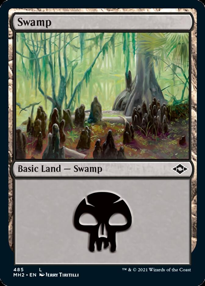 Swamp (485) (Foil Etched) [Modern Horizons 2] | Good Games Cannington