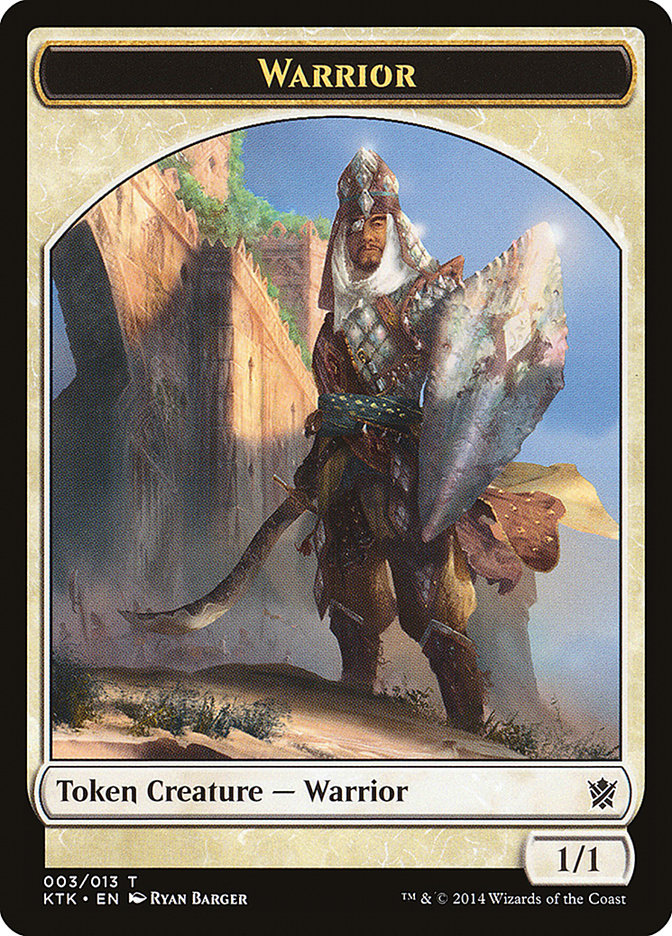 Warrior Token (003/013) [Khans of Tarkir Tokens] | Good Games Cannington