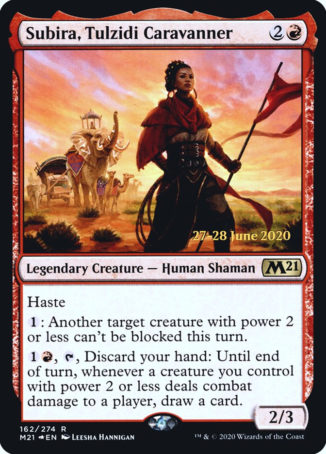Subira, Tulzidi Caravanner [Core Set 2021 Prerelease Promos] | Good Games Cannington