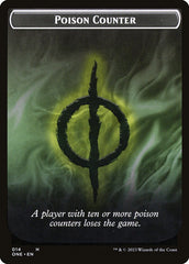 Phyrexian Goblin // Poison Counter Double-Sided Token [Phyrexia: All Will Be One Tokens] | Good Games Cannington