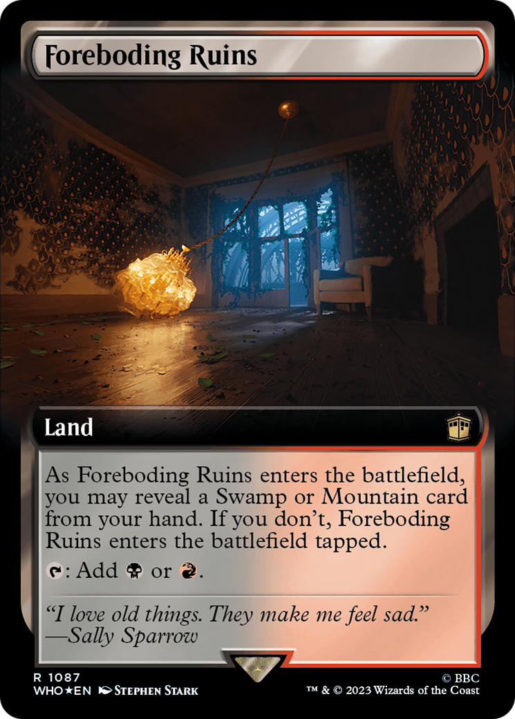 Foreboding Ruins (Extended Art) (Surge Foil) [Doctor Who] | Good Games Cannington