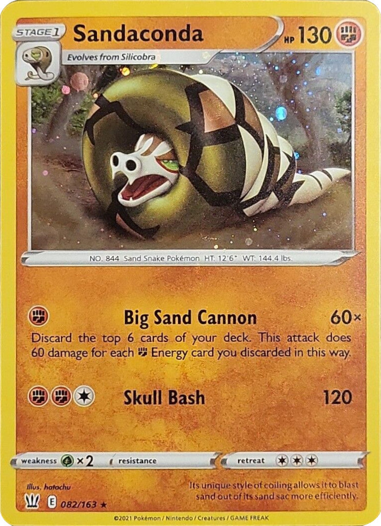 Sandaconda (082/163) (Cosmos Holo) [Sword & Shield: Battle Styles] | Good Games Cannington