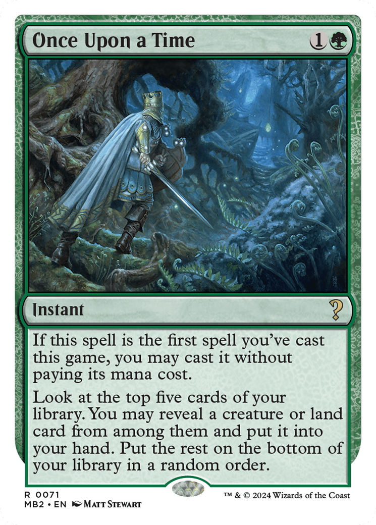 Once Upon a Time (White Border) [Mystery Booster 2] | Good Games Cannington