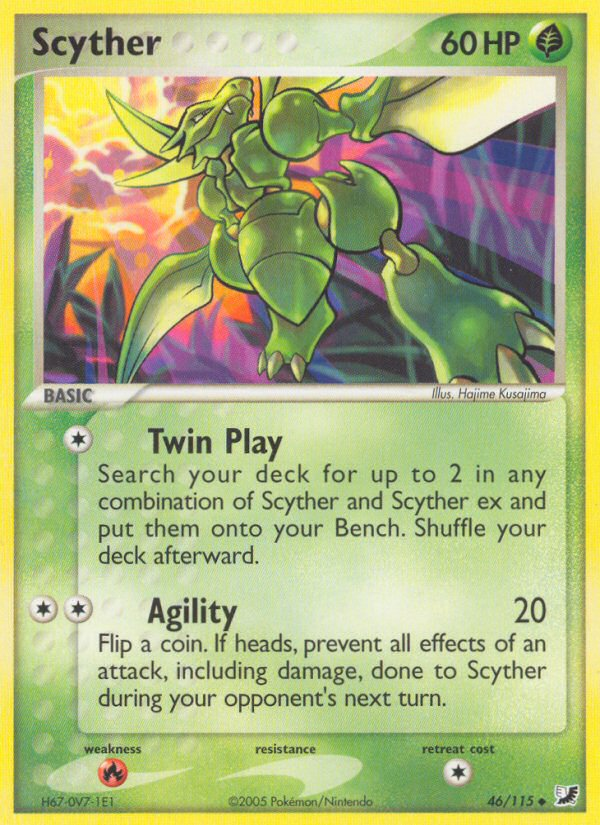 Scyther (46/115) [EX: Unseen Forces] | Good Games Cannington