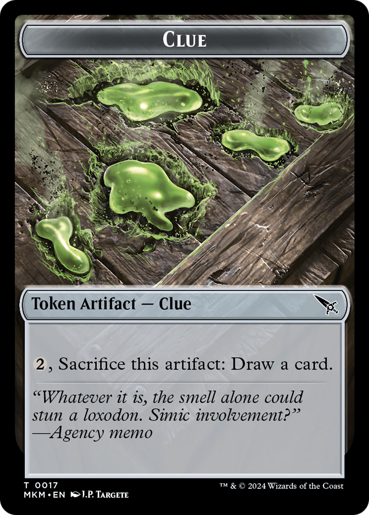 Clue (0017) // A 0044 Double-Sided Token [Murders at Karlov Manor Tokens] | Good Games Cannington