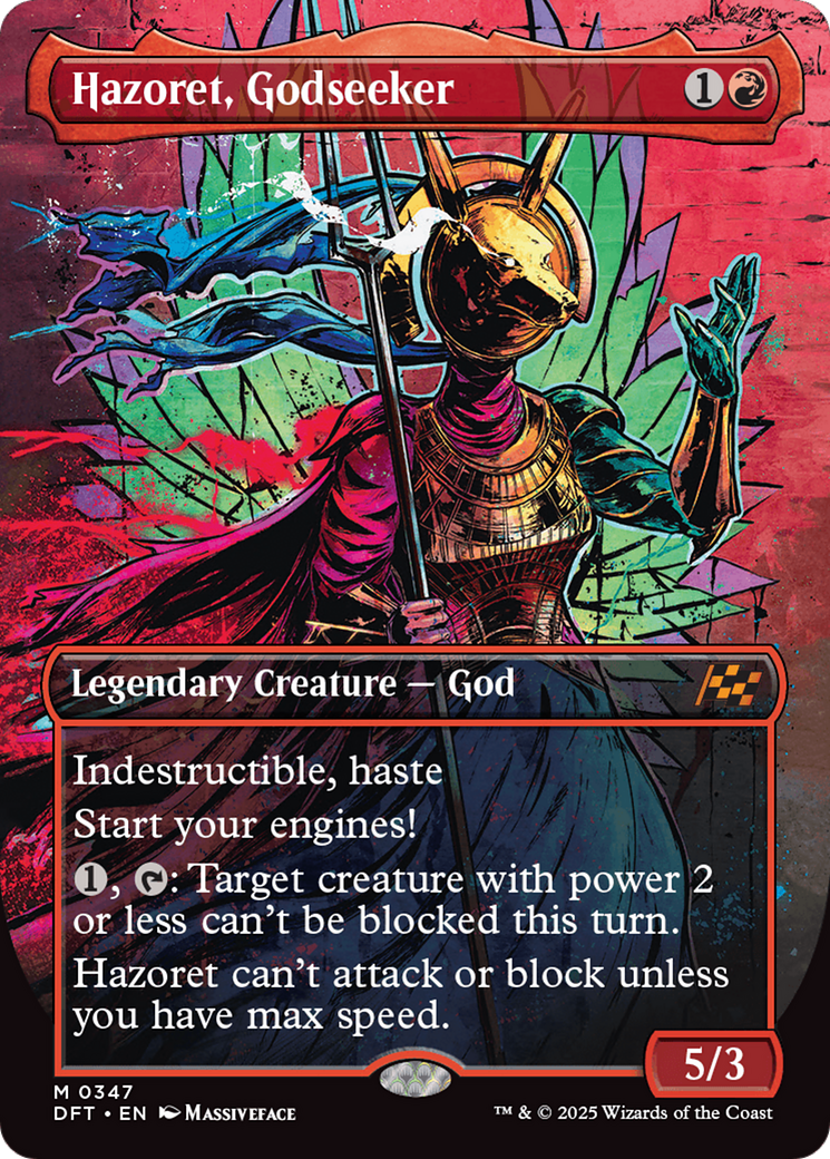 Hazoret, Godseeker (Borderless) [Aetherdrift] | Good Games Cannington