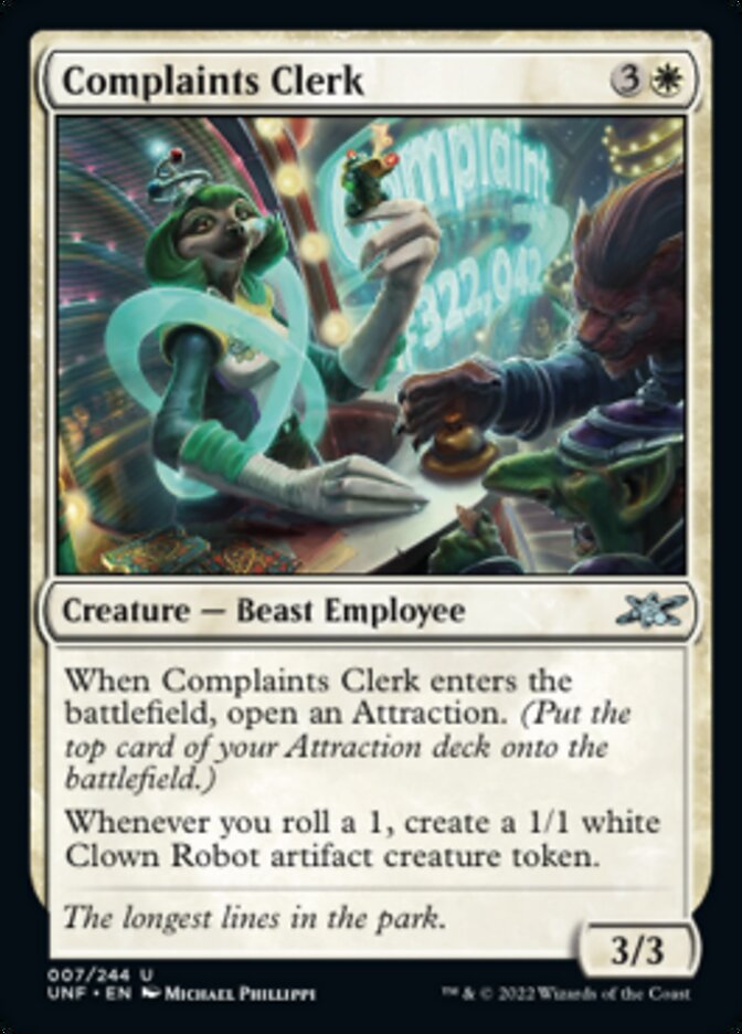 Complaints Clerk [Unfinity] | Good Games Cannington