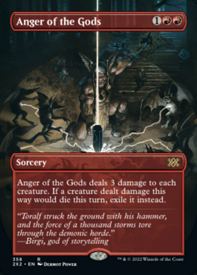 Anger of the Gods (Borderless Alternate Art) [Double Masters 2022] | Good Games Cannington