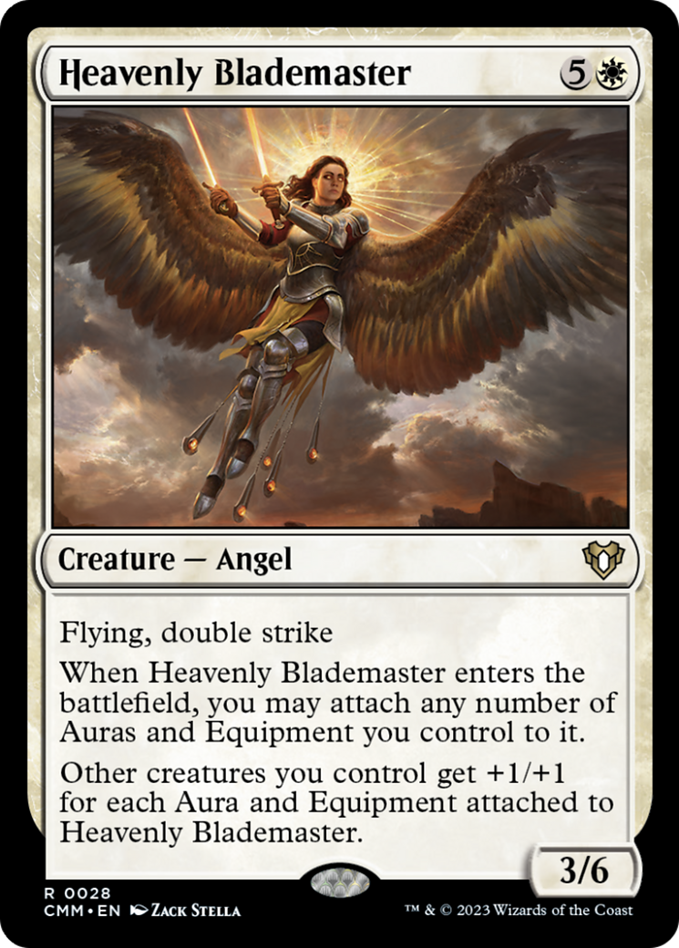 Heavenly Blademaster [Commander Masters] | Good Games Cannington