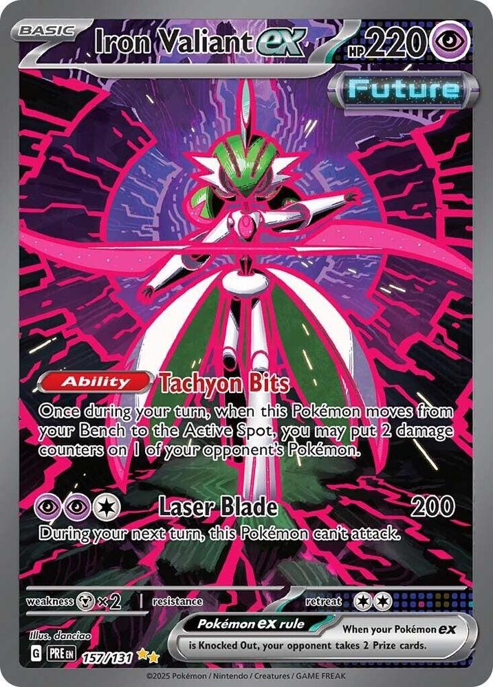 Iron Valiant ex (157/131) [Scarlet & Violet: Prismatic Evolutions] | Good Games Cannington
