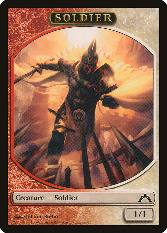 Soldier Token (Johann Bodin) [League Tokens 2013] | Good Games Cannington