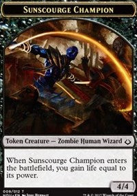 Sunscourge Champion // Cat Double-Sided Token [Hour of Devastation Tokens] | Good Games Cannington