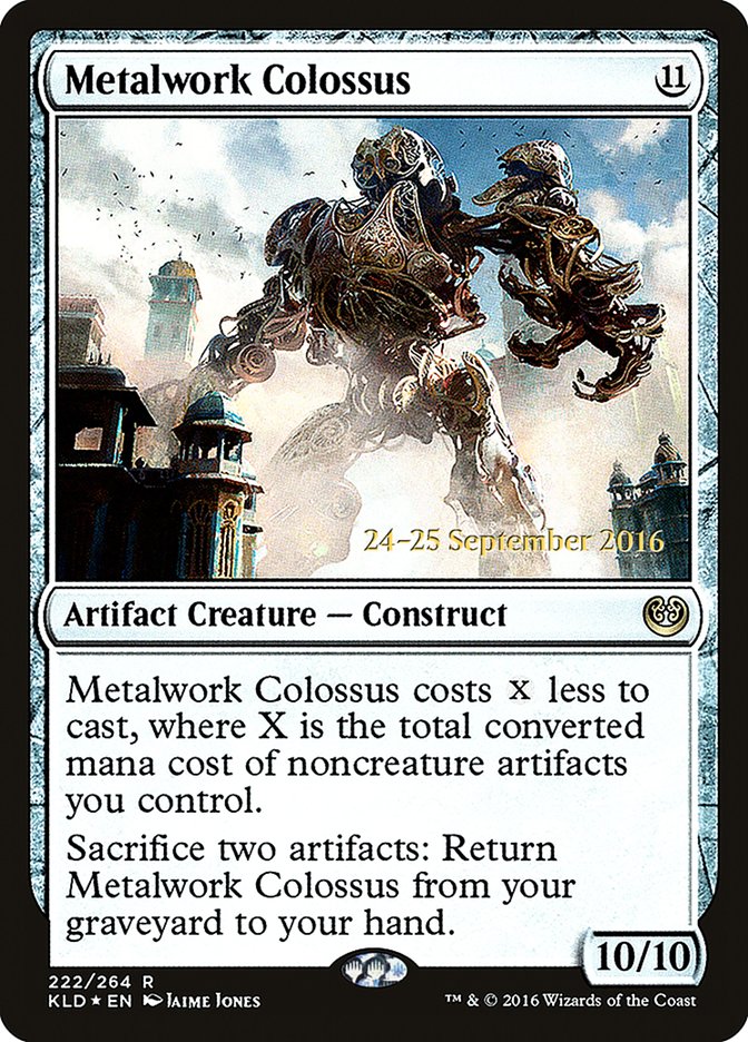 Metalwork Colossus [Kaladesh Prerelease Promos] | Good Games Cannington