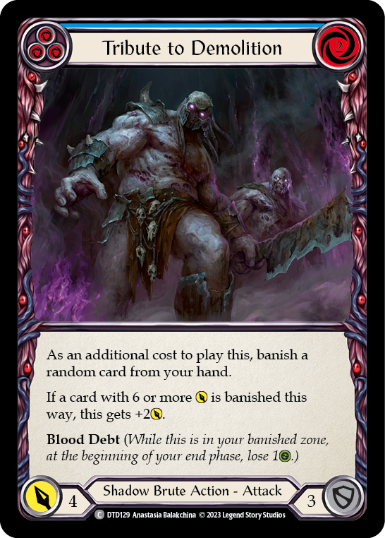 Tribute to Demolition (Blue) [DTD129] (Dusk Till Dawn)  Rainbow Foil | Good Games Cannington