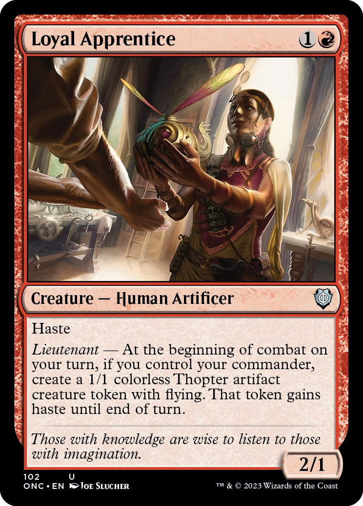 Loyal Apprentice [Phyrexia: All Will Be One Commander] | Good Games Cannington
