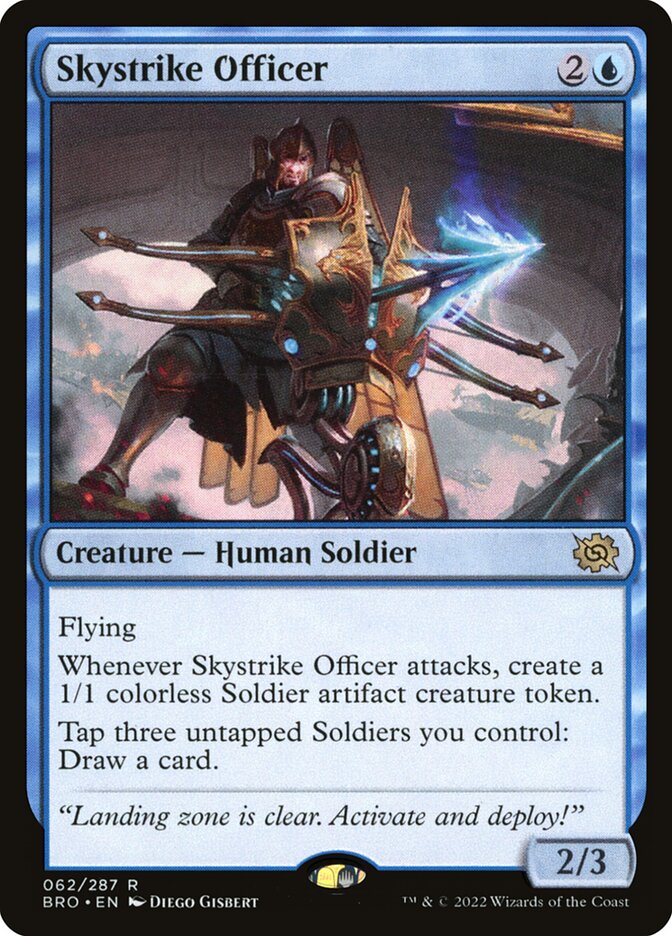 Skystrike Officer 62/287 (The Brothers' War)  - Foil | Good Games Cannington