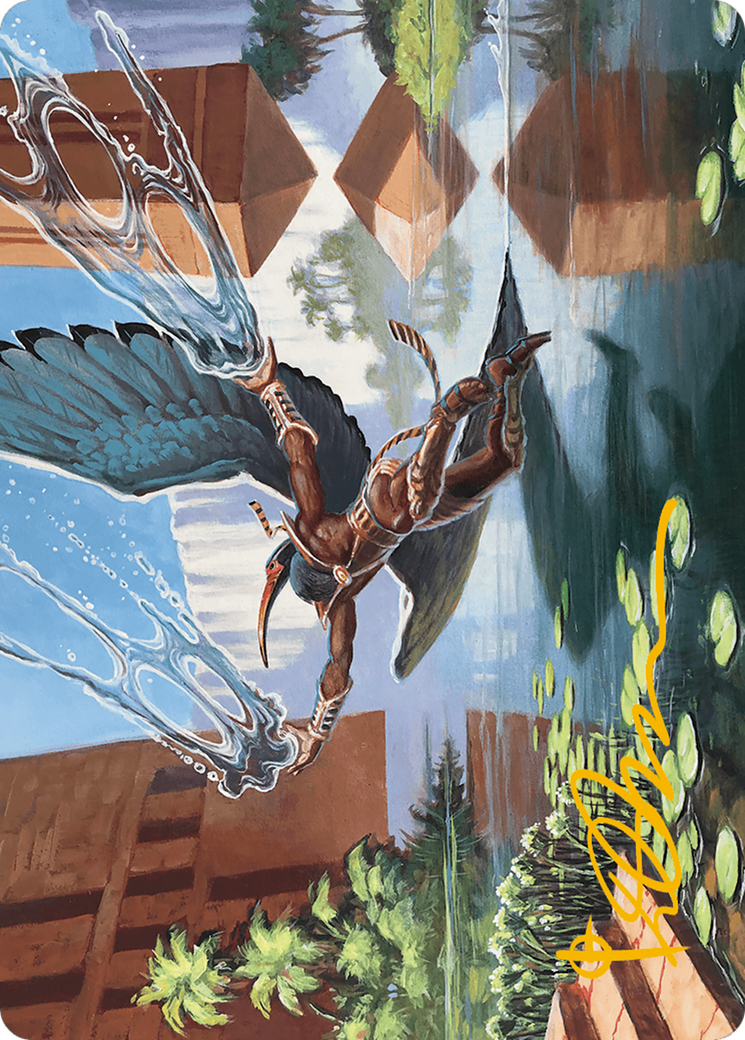Nadu, Winged Wisdom Art Card (Gold-Stamped Signature) [Modern Horizons 3 Art Series] | Good Games Cannington