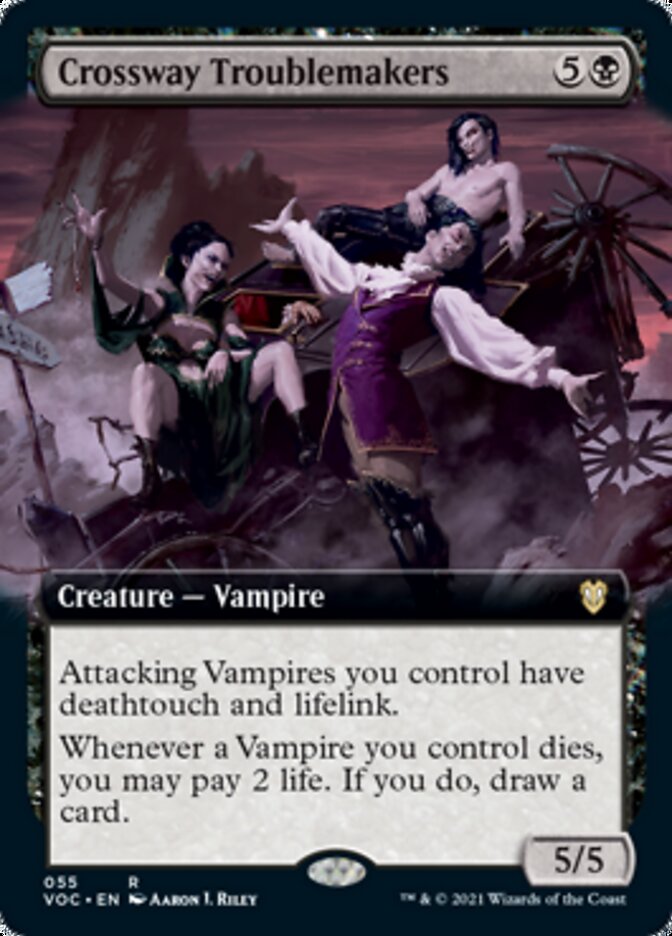 Crossway Troublemakers (Extended Art) [Innistrad: Crimson Vow Commander] | Good Games Cannington