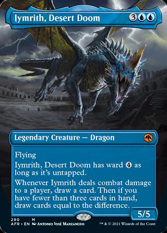 Iymrith, Desert Doom (Borderless Alternate Art) [Dungeons & Dragons: Adventures in the Forgotten Realms] | Good Games Cannington