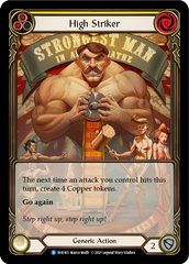 High Striker (Yellow) [EVR165] (Everfest)  1st Edition Extended Art Rainbow Foil | Good Games Cannington