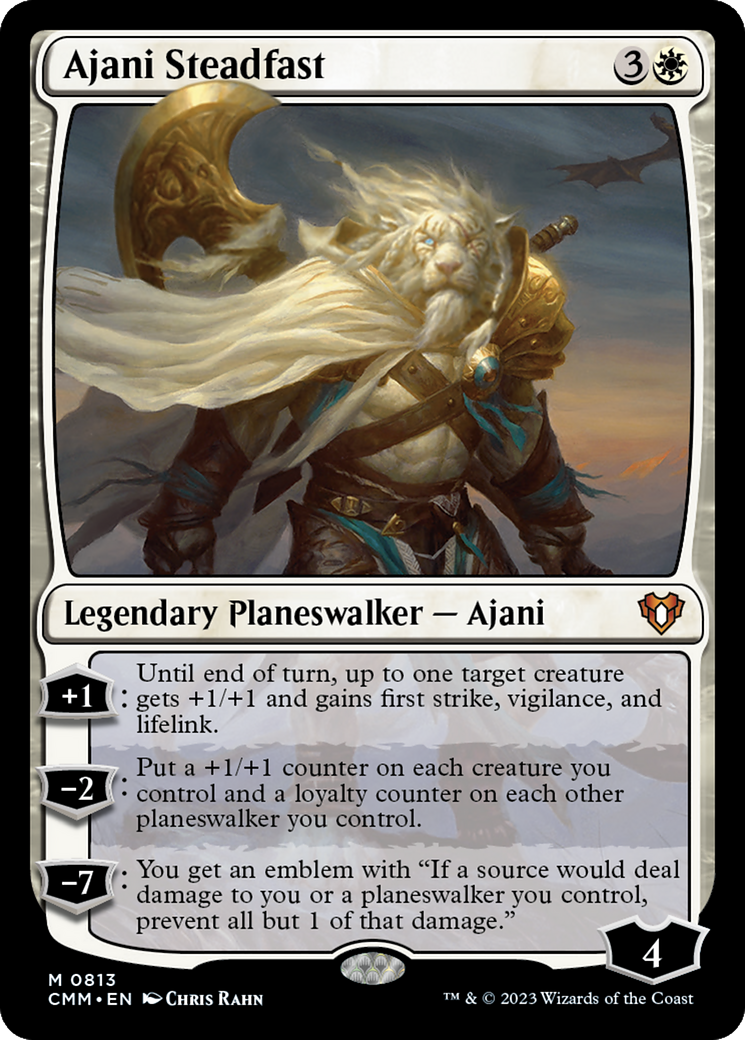 Ajani Steadfast [Commander Masters] | Good Games Cannington