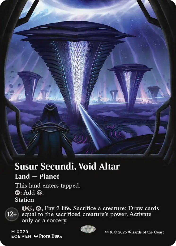 Susur Secundi, Void Altar (Borderless) (Galaxy Foil) [Edge of Eternities] | Good Games Cannington
