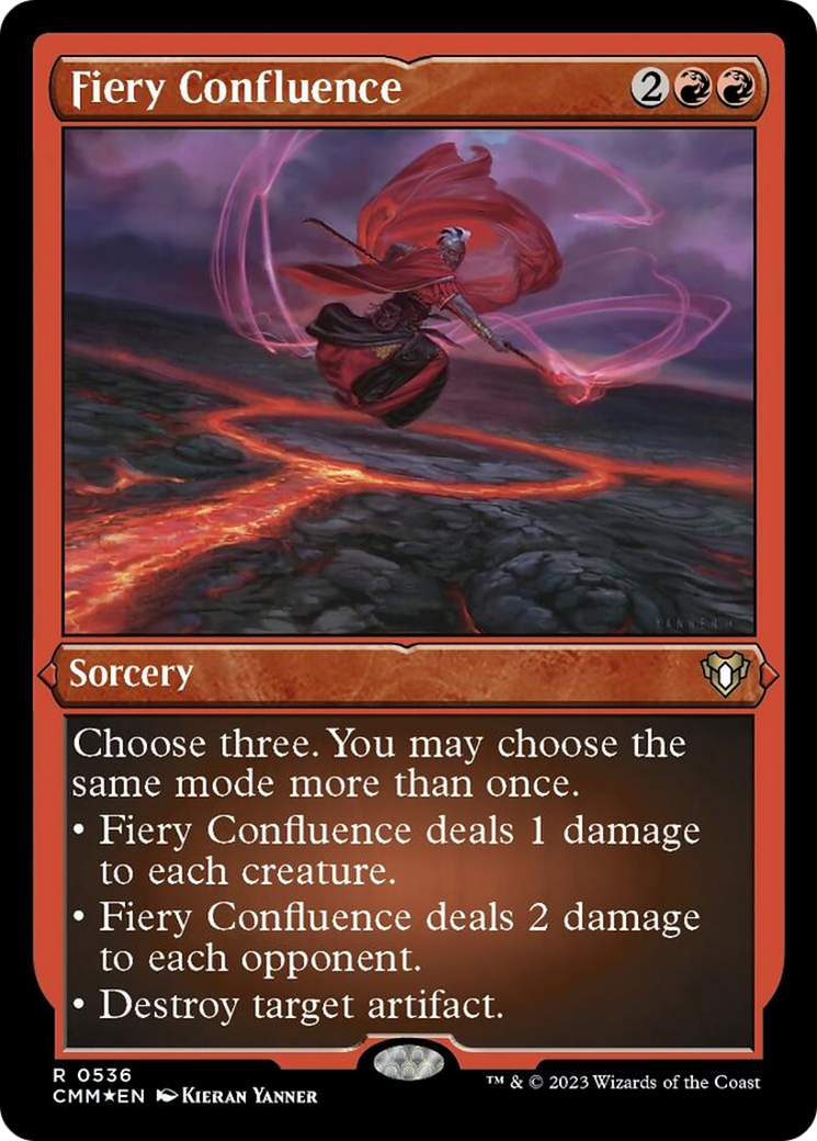 Fiery Confluence (Foil Etched) [Commander Masters] | Good Games Cannington