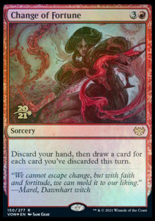 Change of Fortune [Innistrad: Crimson Vow Prerelease Promos] | Good Games Cannington