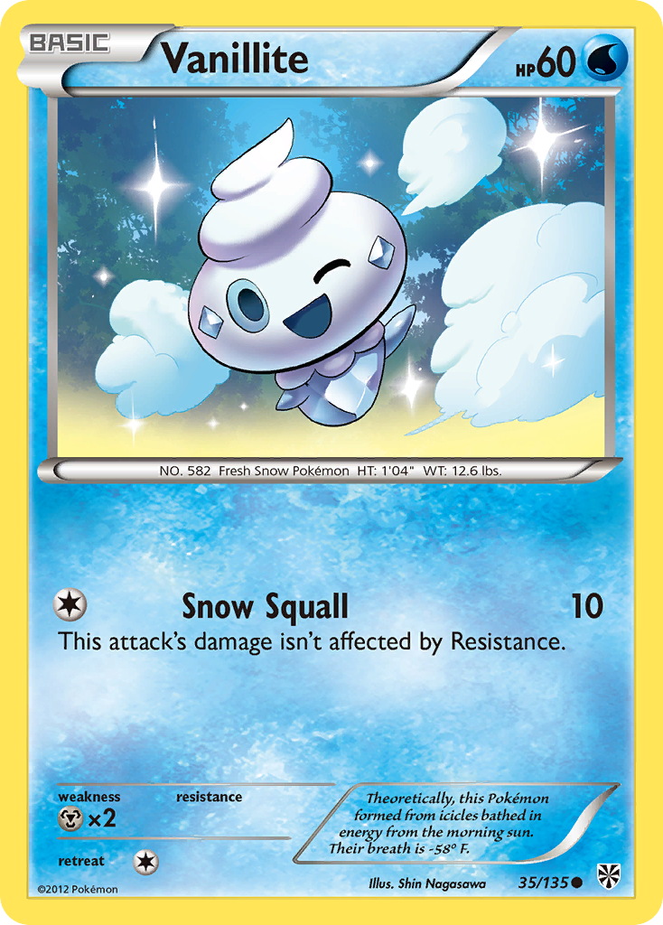 Vanillite (35/135) [Black & White: Plasma Storm] | Good Games Cannington