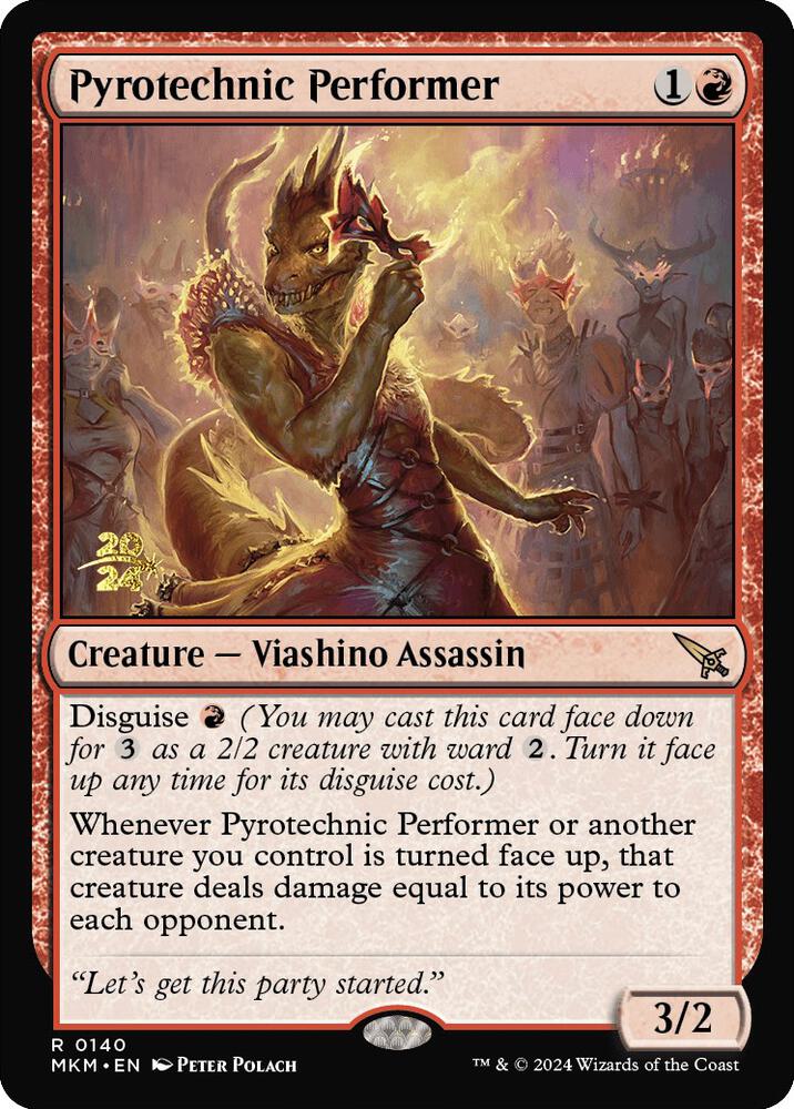 Pyrotechnic Performer 140s/182 (Prerelease Cards)  - Foil | Good Games Cannington