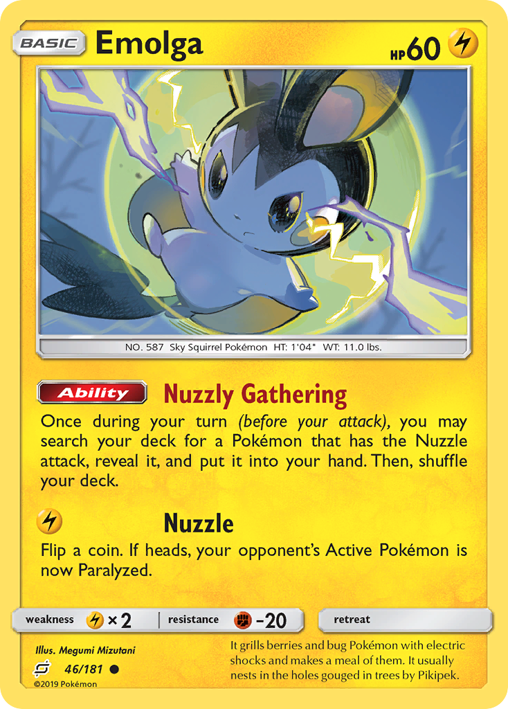 Emolga (46/181) [Sun & Moon: Team Up] | Good Games Cannington