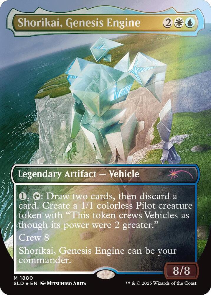 Shorikai, Genesis Engine 1880 (Secret Lair Drop Series)  - Borderless Rainbow Foil | Good Games Cannington