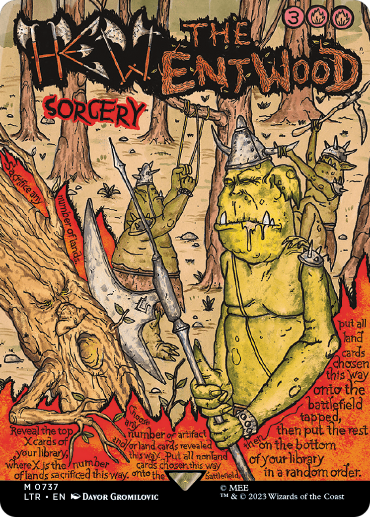 Hew the Entwood (Borderless Poster) [The Lord of the Rings: Tales of Middle-Earth] | Good Games Cannington