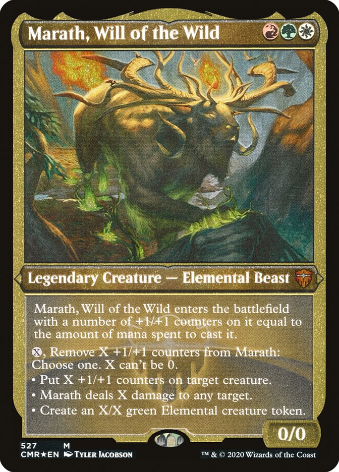 Marath, Will of the Wild (Etched) [Commander Legends] | Good Games Cannington