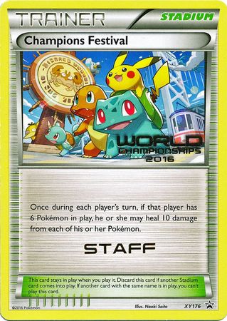 Champions Festival 2016 Staff (XY176) [XY: Black Star Promos] | Good Games Cannington