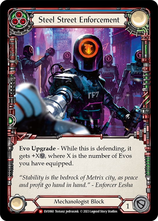 Steel Street Enforcement [EVO060] (Bright Lights)  Rainbow Foil | Good Games Cannington